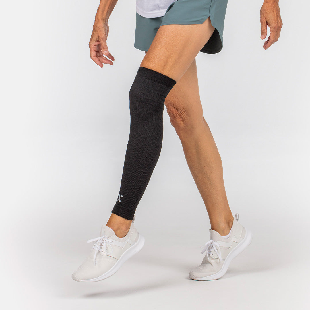 Theraflex Knee Leg Compression Sleeves Large Black 1 Pair level 2  performance L - Conseil scolaire francophone de Terre-Neuve et Labrador